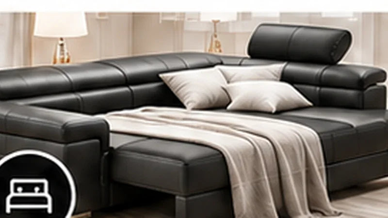 Bettfunktion für Leder Wohnlandschaft Elegante XXL U-Form